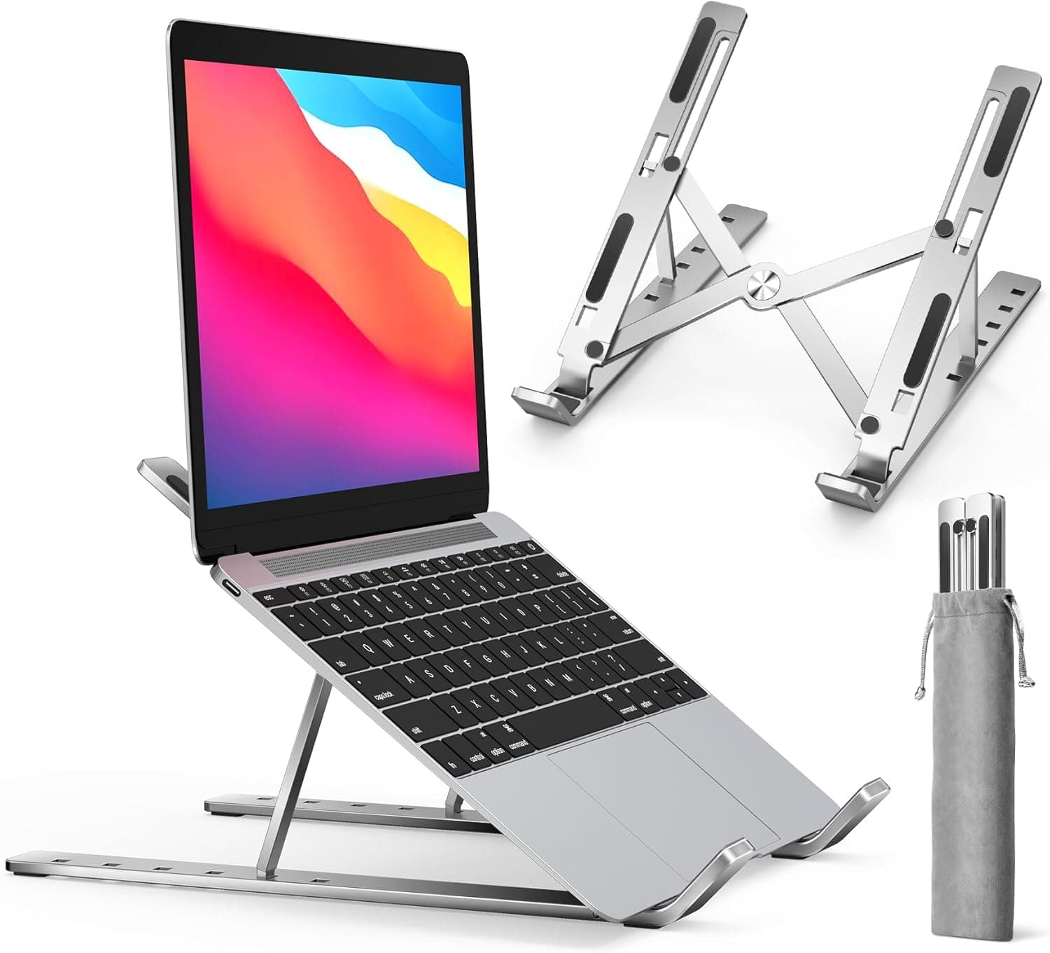 Foldable Aluminum Laptop Riser