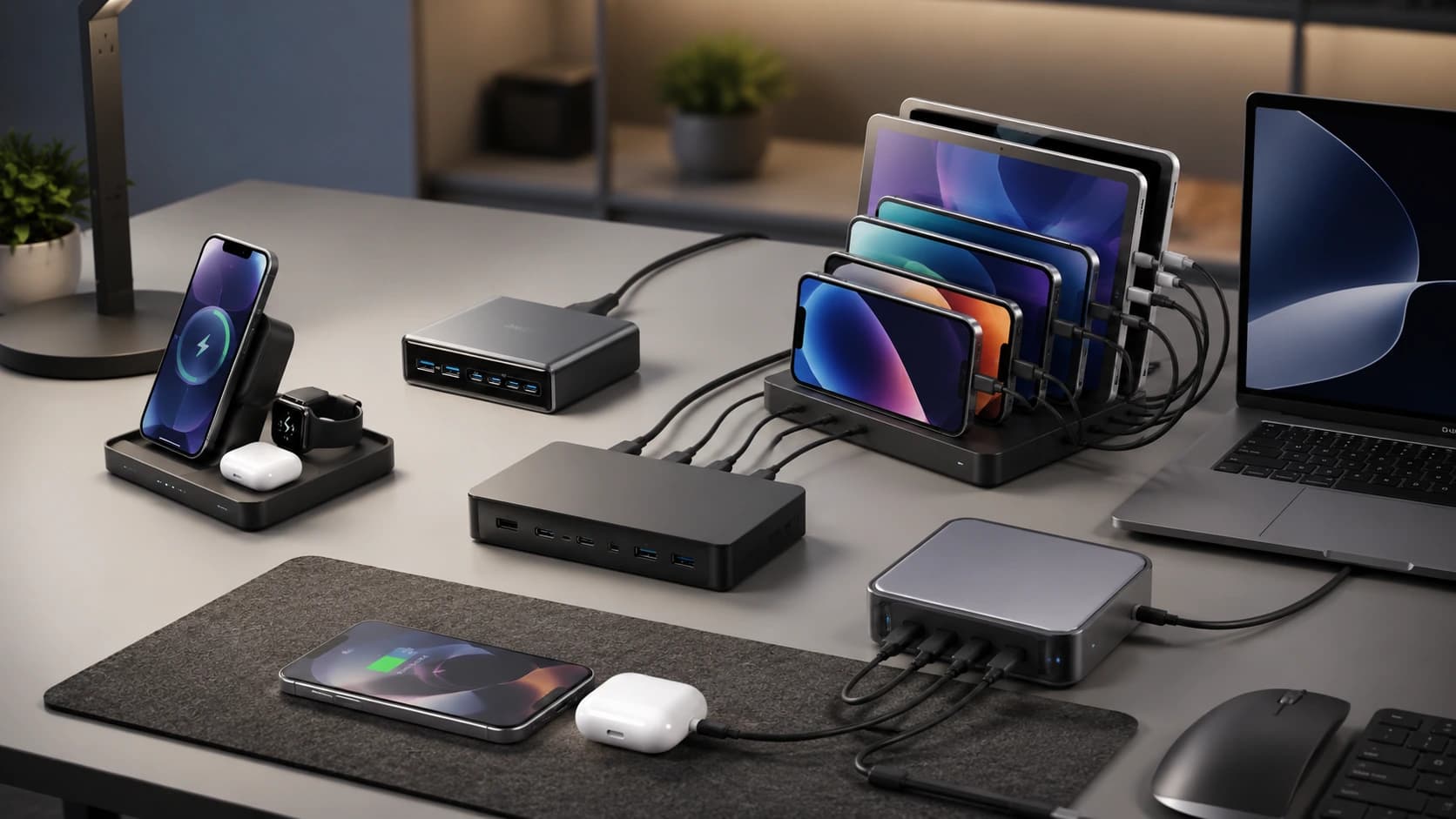 Best Desk Charging Stations for Multiple Devices