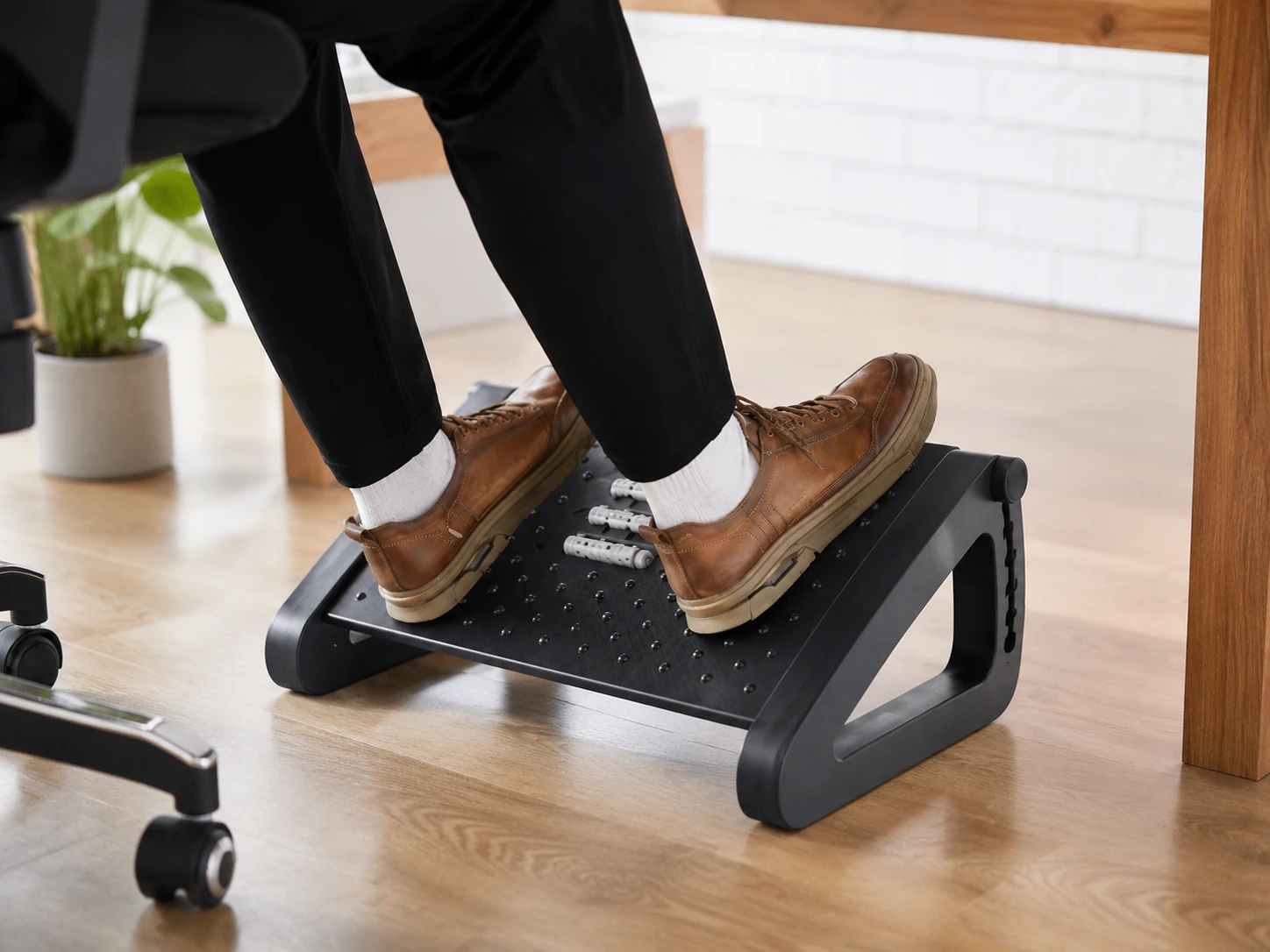 CasaZenith Adjustable Foot Rest Under Desk