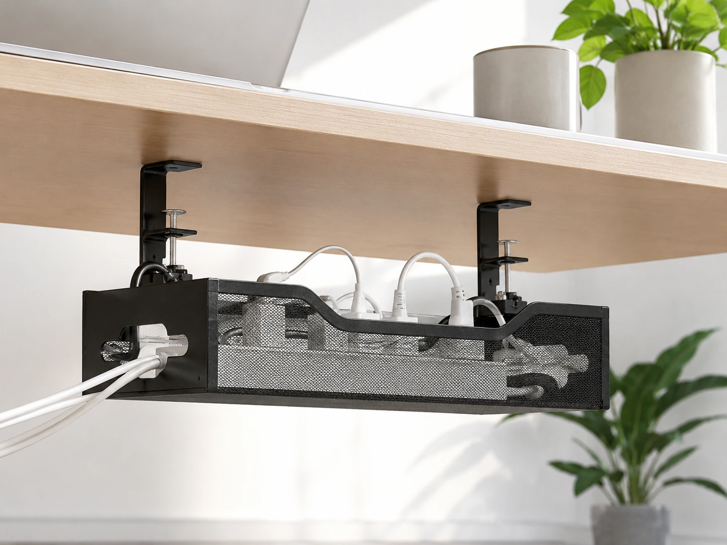 Litwaro Metal Mesh Under-Desk Cable Tray