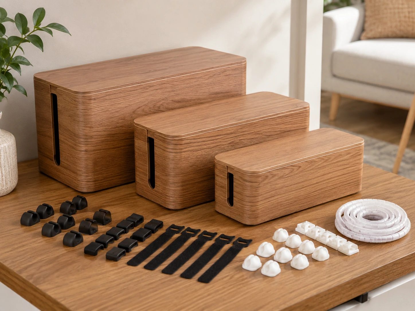 YUANYE 3-Pack Cable Management Kit