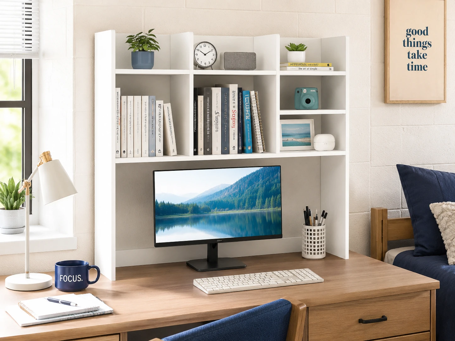 Furinno Classic 5-Shelf Desktop Hutch, 37-inch Wide