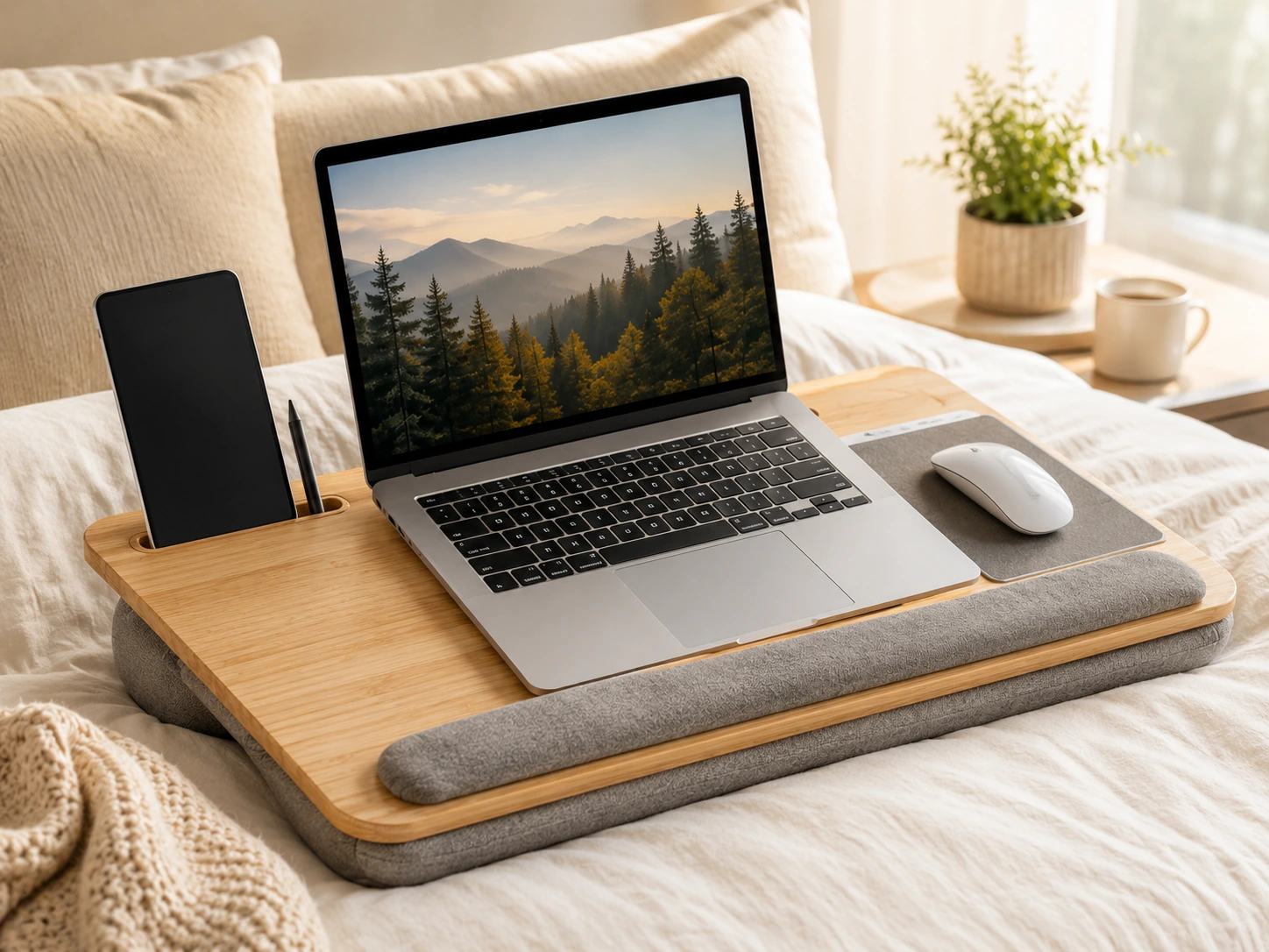 HUANUO 17 Inch Lap Desk with Mouse Pad
