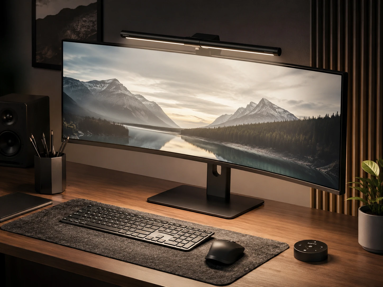 Quntis Computer Monitor Lamp, Auto-Dimming, Touch Control