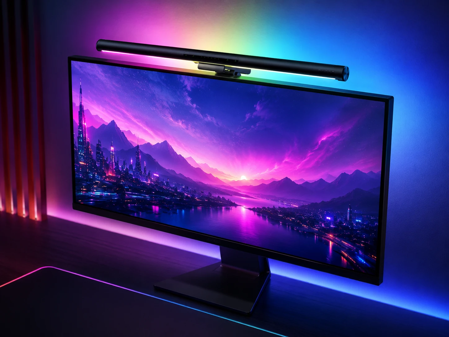 Razer Aether Monitor LED Light Bar, Chroma RGB, Front and Back