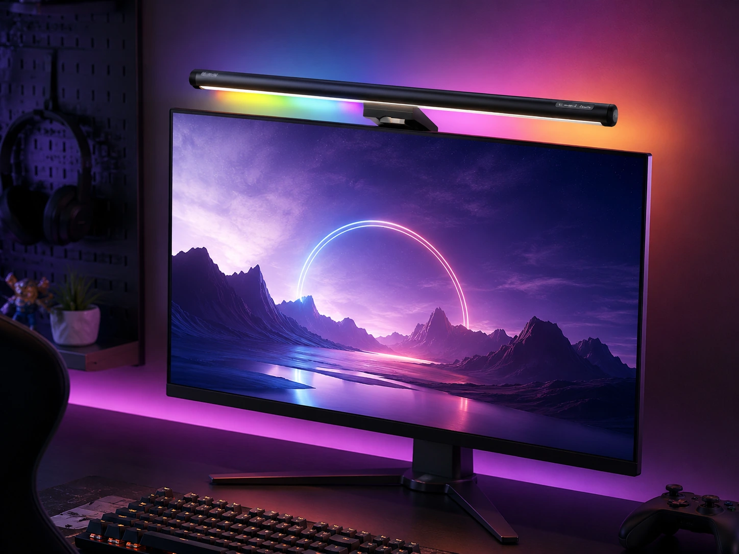 Quntis Monitor Light Bar, 15.7-inch, 24 RGB Backlight Modes