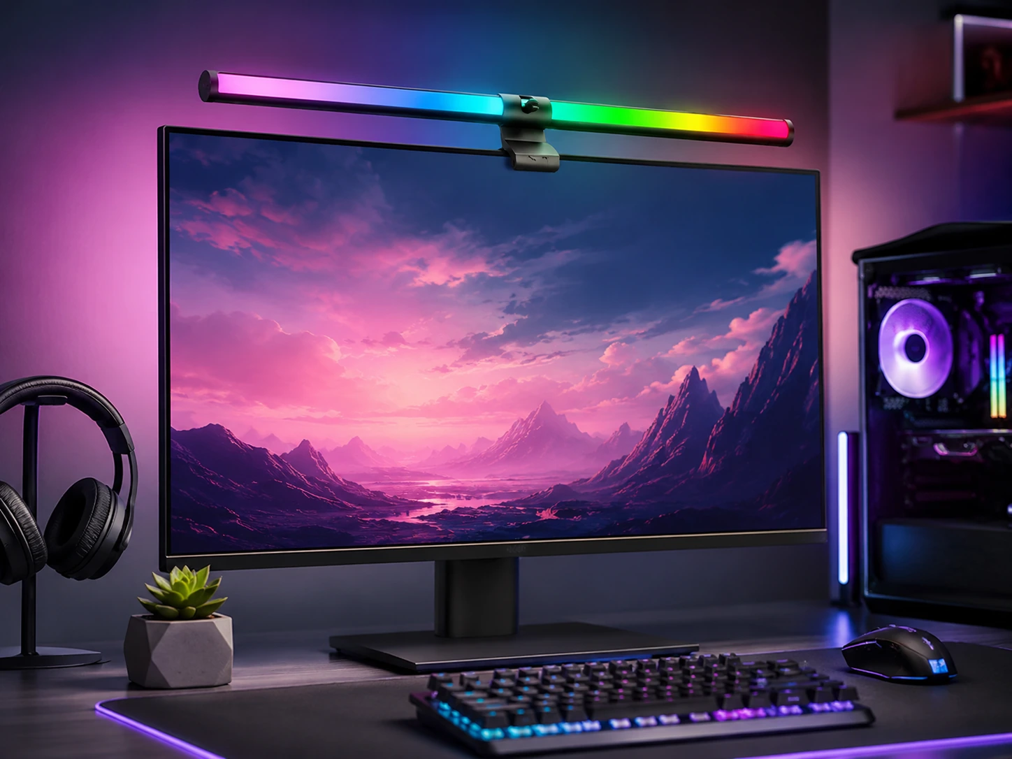 SAMPHON RGB Monitor Light Bar, Dual Light, USB-C