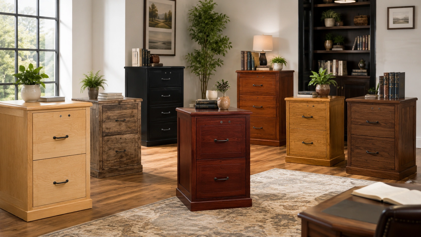 Best solid wood file cabinets and quality wood-look alternatives for home office