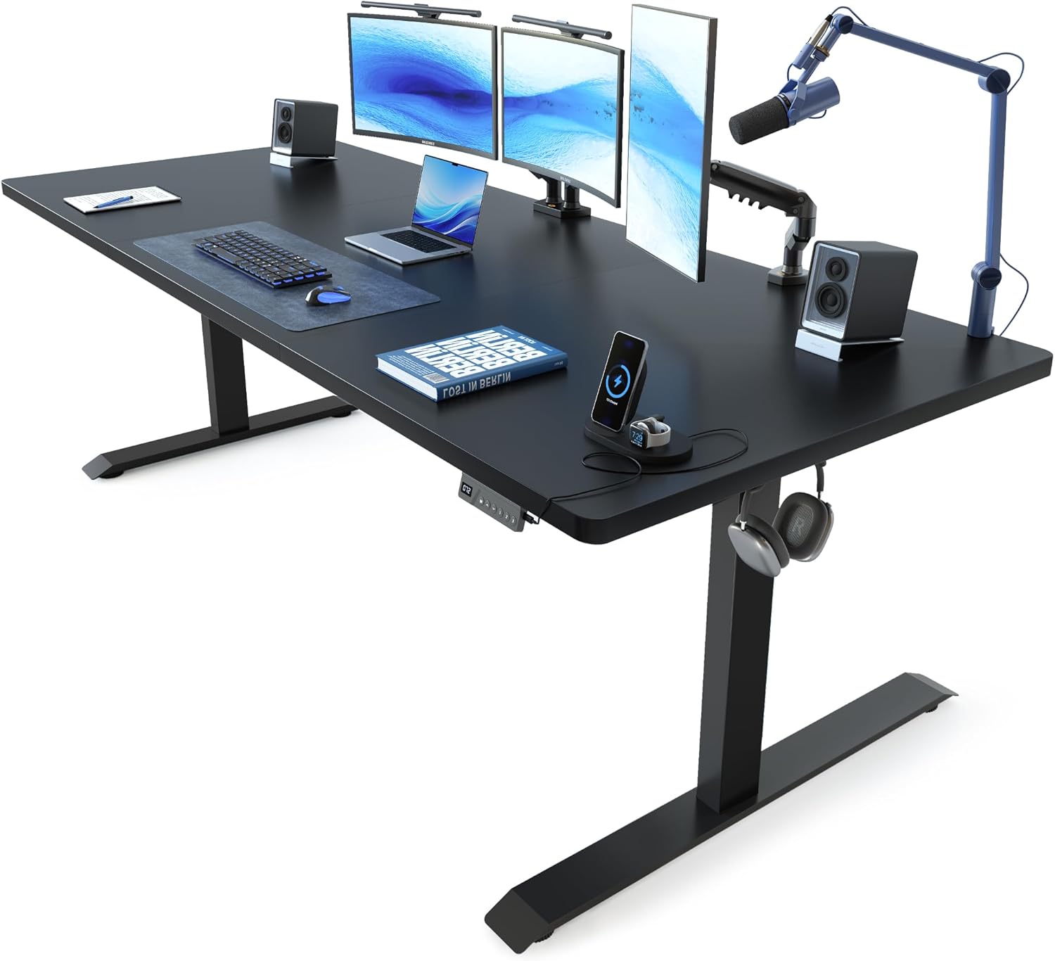 FEZIBO 71x37 inch Large Standing Desk with USB-C