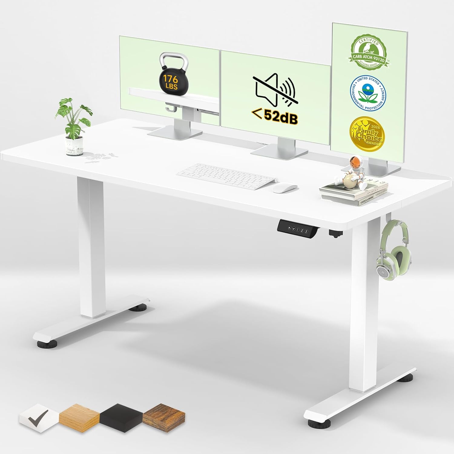 Veken 55 inch Electric Standing Gaming Desk