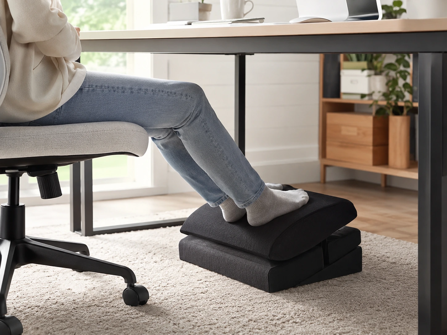 ComfiLife Adjustable Height Foot Rest Under Desk