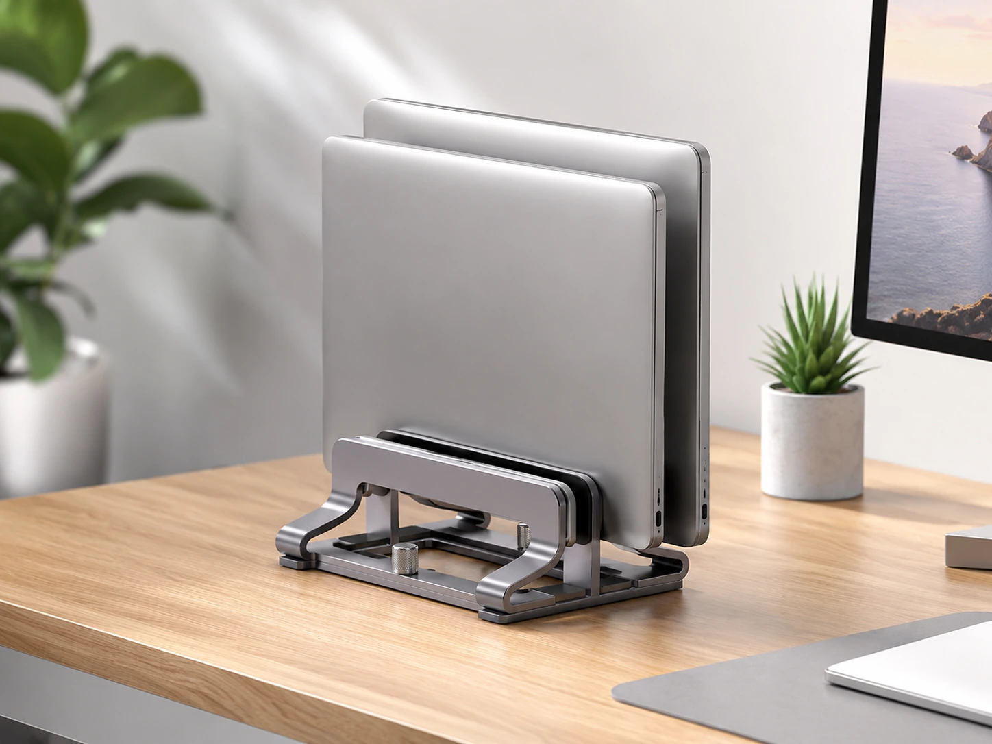 UGREEN 2-Slot Vertical Laptop Stand