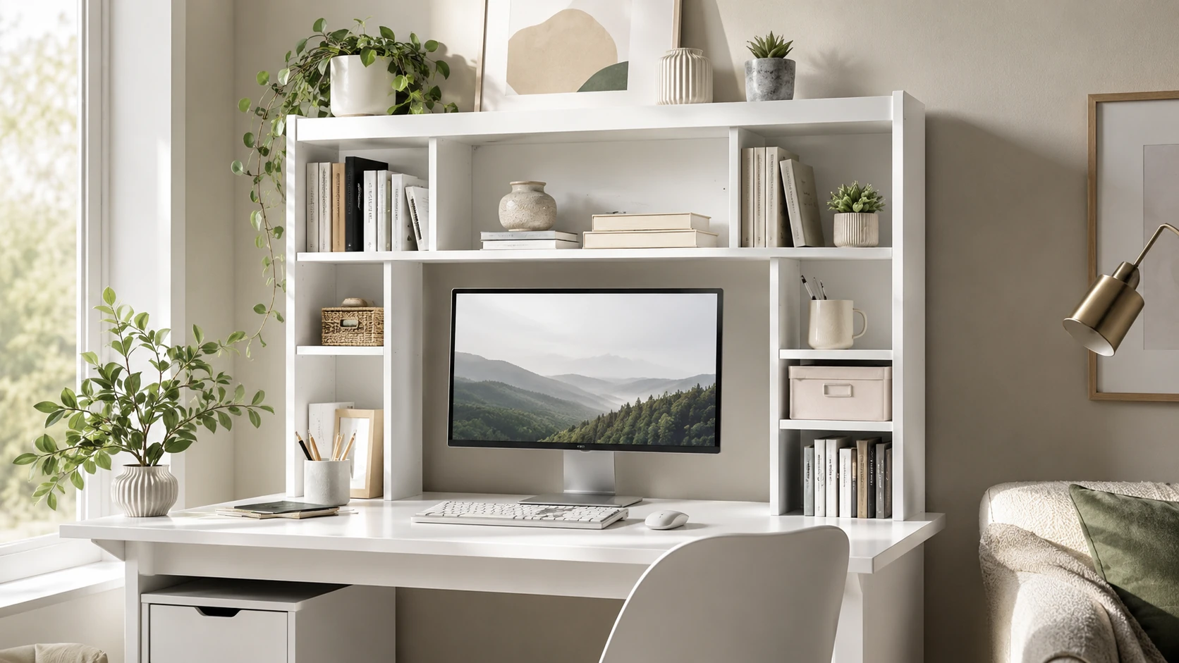 Best white desk hutches