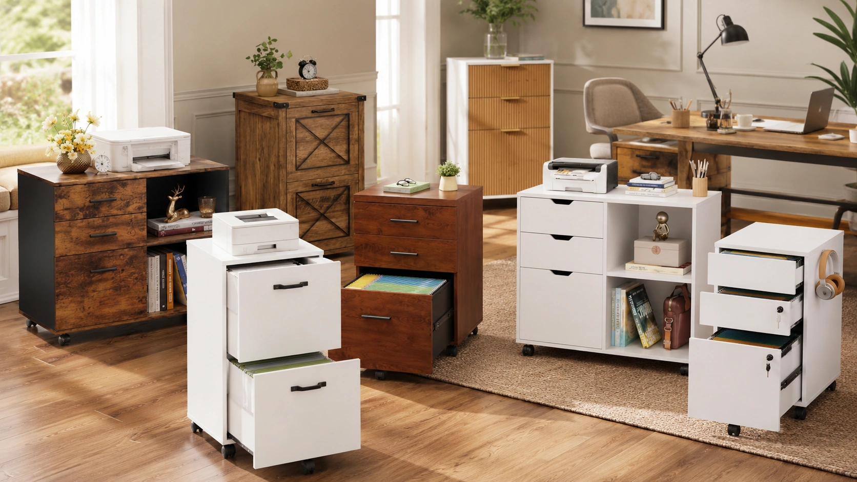 Best wood file cabinets under $200 for home offices